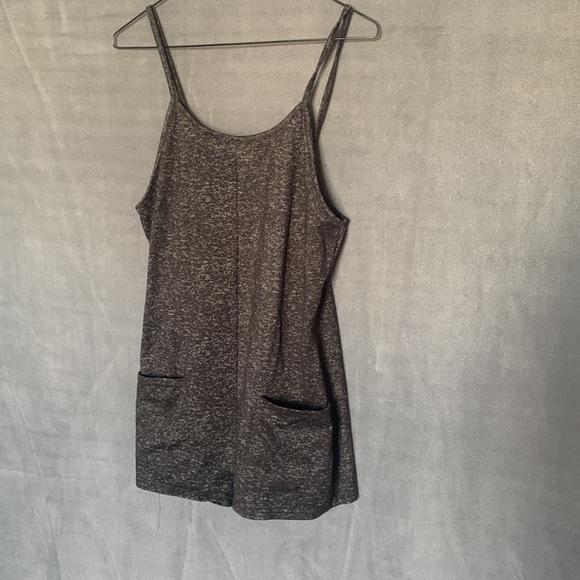 Faded gray tone shorts romper - Picture 3 of 4